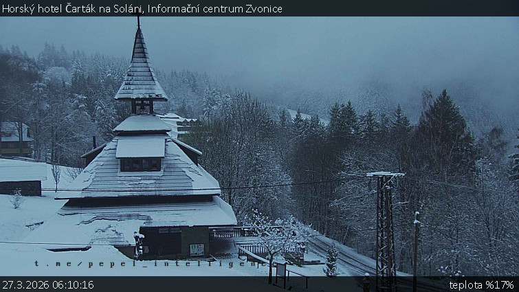 Horský hotel Čarták na Soláni - Informační centrum Zvonice - 27.3.2026 v 06:10