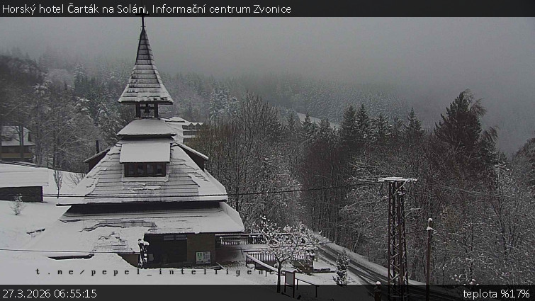 Horský hotel Čarták na Soláni - Informační centrum Zvonice - 27.3.2026 v 06:55