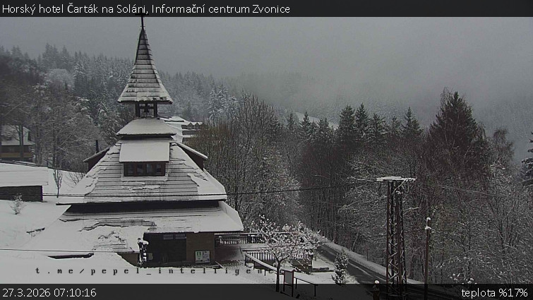 Horský hotel Čarták na Soláni - Informační centrum Zvonice - 27.3.2026 v 07:10