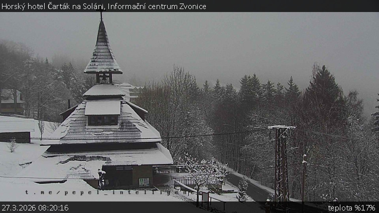 Horský hotel Čarták na Soláni - Informační centrum Zvonice - 27.3.2026 v 08:20