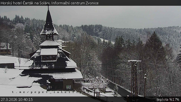 Horský hotel Čarták na Soláni - Informační centrum Zvonice - 27.3.2026 v 10:40
