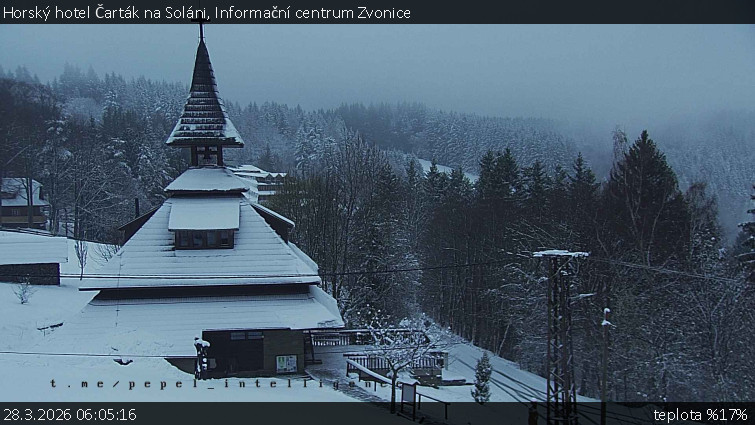 Horský hotel Čarták na Soláni - Informační centrum Zvonice - 28.3.2026 v 06:05