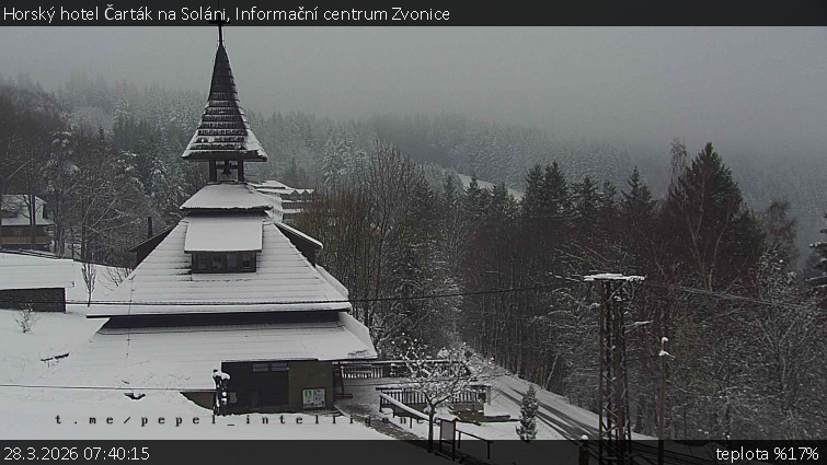 Horský hotel Čarták na Soláni - Informační centrum Zvonice - 28.3.2026 v 07:40