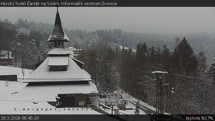 Horský hotel Čarták na Soláni - Informační centrum Zvonice - 28.3.2026 v 08:45