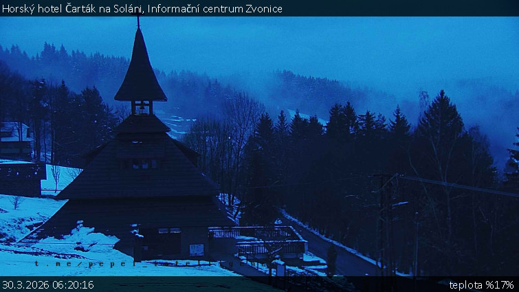 Horský hotel Čarták na Soláni - Informační centrum Zvonice - 30.3.2026 v 06:20