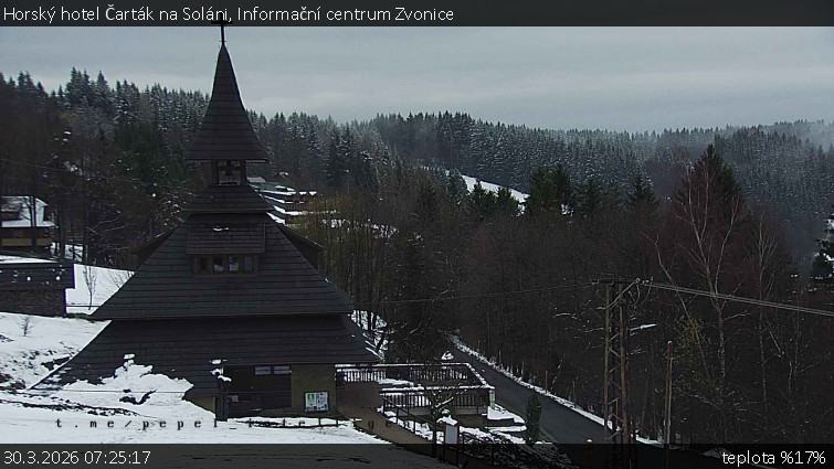 Horský hotel Čarták na Soláni - Informační centrum Zvonice - 30.3.2026 v 07:25