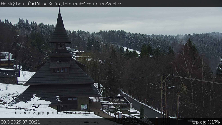Horský hotel Čarták na Soláni - Informační centrum Zvonice - 30.3.2026 v 07:30