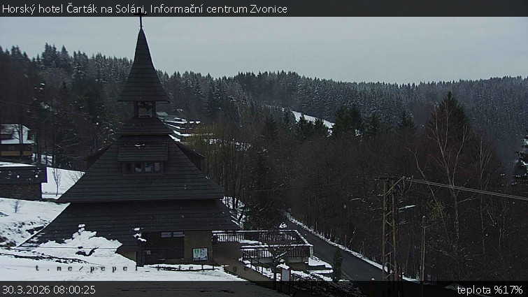 Horský hotel Čarták na Soláni - Informační centrum Zvonice - 30.3.2026 v 08:00