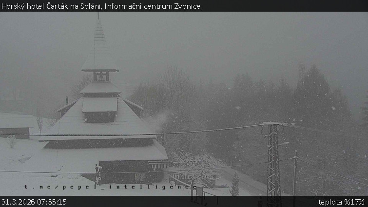 Horský hotel Čarták na Soláni - Informační centrum Zvonice - 31.3.2026 v 07:55