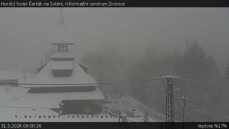 Horský hotel Čarták na Soláni - Informační centrum Zvonice - 31.3.2026 v 09:00