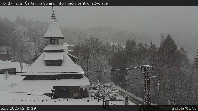 Horský hotel Čarták na Soláni - Informační centrum Zvonice - 31.3.2026 v 09:45