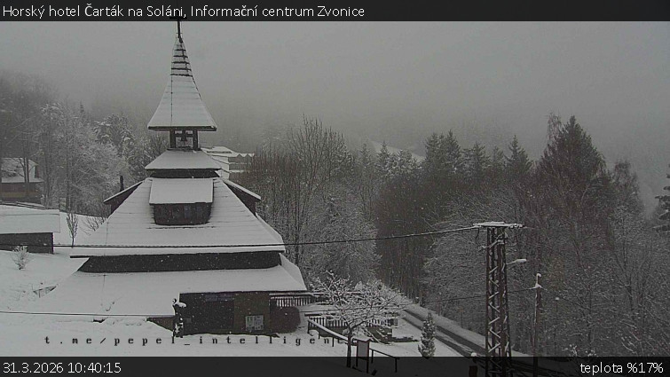 Horský hotel Čarták na Soláni - Informační centrum Zvonice - 31.3.2026 v 10:40