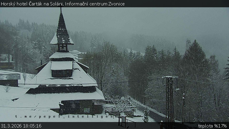 Horský hotel Čarták na Soláni - Informační centrum Zvonice - 31.3.2026 v 18:05