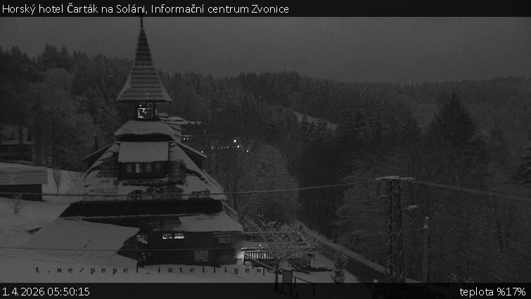 Horský hotel Čarták na Soláni - Informační centrum Zvonice - 1.4.2026 v 05:50