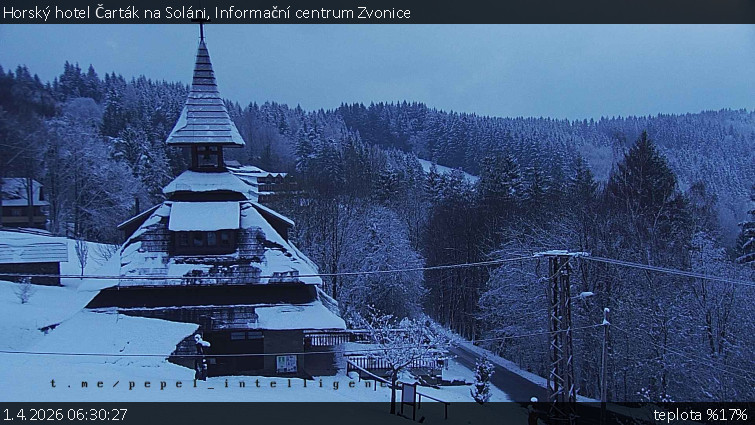 Horský hotel Čarták na Soláni - Informační centrum Zvonice - 1.4.2026 v 06:30