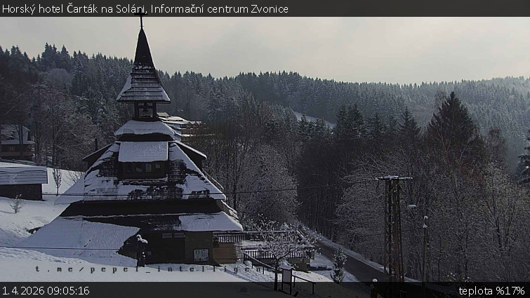 Horský hotel Čarták na Soláni - Informační centrum Zvonice - 1.4.2026 v 09:05