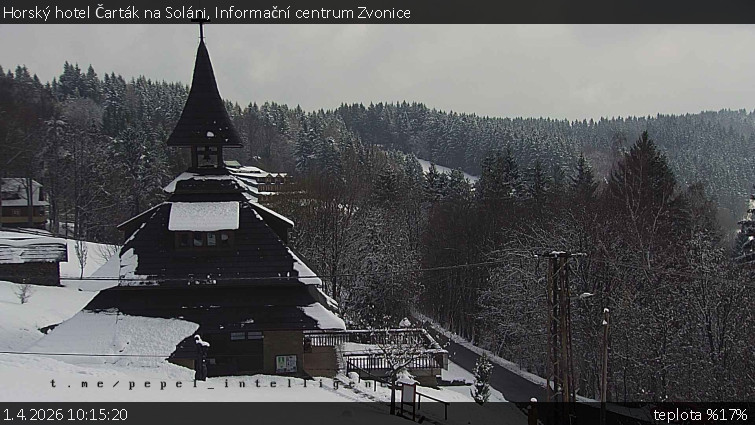Horský hotel Čarták na Soláni - Informační centrum Zvonice - 1.4.2026 v 10:15