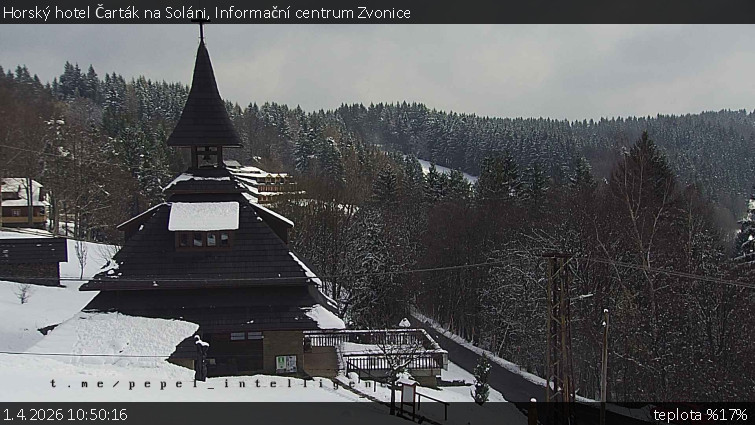 Horský hotel Čarták na Soláni - Informační centrum Zvonice - 1.4.2026 v 10:50