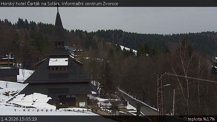 Horský hotel Čarták na Soláni - Informační centrum Zvonice - 1.4.2026 v 15:05