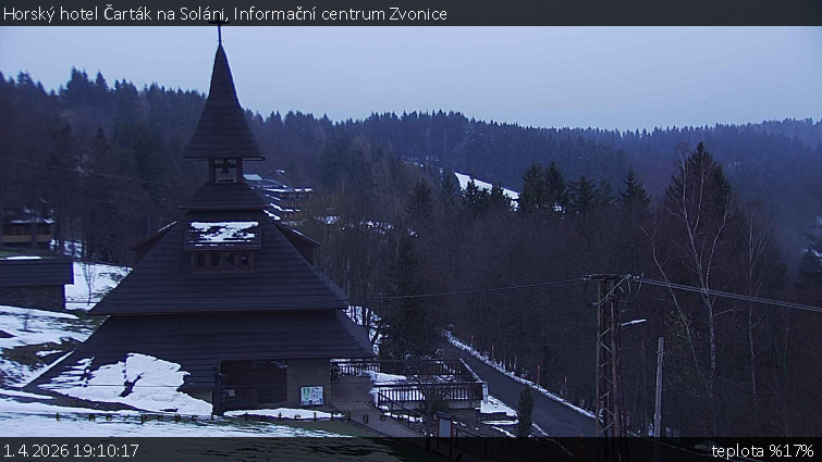Horský hotel Čarták na Soláni - Informační centrum Zvonice - 1.4.2026 v 19:10