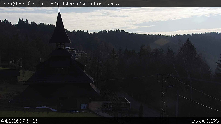 Horský hotel Čarták na Soláni - Informační centrum Zvonice - 4.4.2026 v 07:50