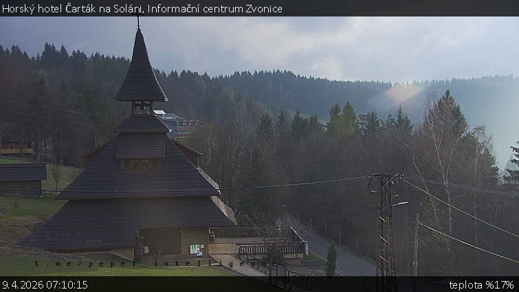 Horský hotel Čarták na Soláni - Informační centrum Zvonice - 9.4.2026 v 07:10