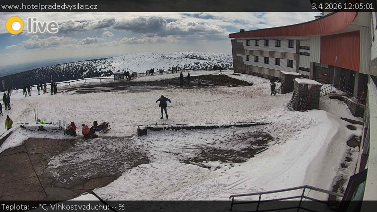Praděd - Vysílač - Praděd - Vysílač - Hlavní vchod - 3.4.2026 v 12:05