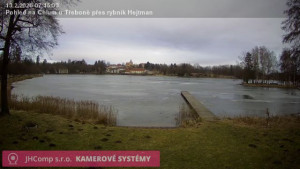 Městys Chlum u Třeboně - Rybník Hejtman - 13.2.2026 v 07:45