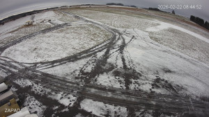 Letiště Jindřichův Hradec - Provozní plocha - západ - 22.2.2026 v 08:45 Letiště Jindřichův Hradec - Provozní plocha - západ - 22.2.2026 v 08:45