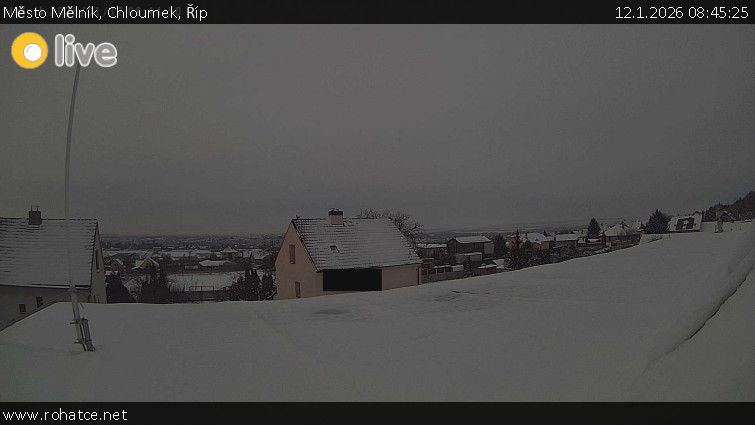Město Mělník - Chloumek, Říp - 12.1.2026 v 08:45