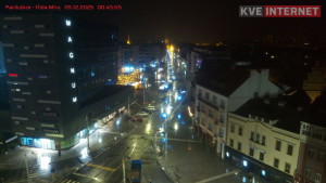 Město Pardubice - Třída Míru - 5.12.2025 v 00:45