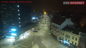 Město Pardubice - Třída Míru - 23.1.2026 v 04:45 Město Pardubice - Třída Míru - 23.1.2026 v 04:45