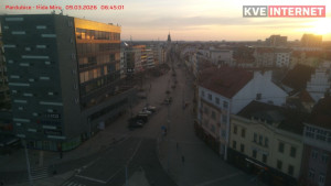 Město Pardubice - Třída Míru - 9.3.2026 v 06:45