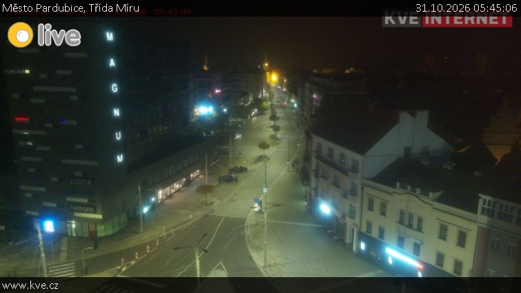 City of Pardubice - Třída Míru - 31.10.2026 v 05:45