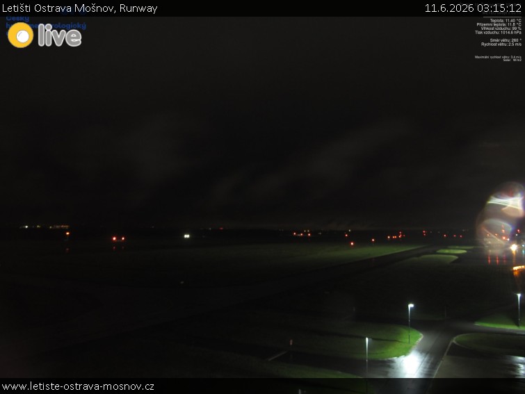 Letišti Ostrava Mošnov - Runway - 11.6.2026 v 03:15