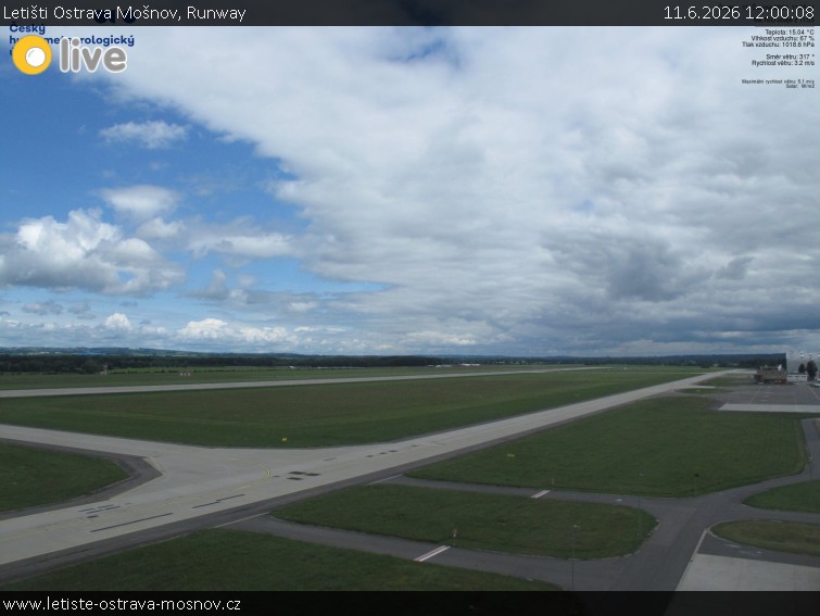 Letišti Ostrava Mošnov - Runway - 11.6.2026 v 12:00