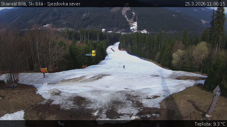 Skiareál Bílá - Ski Bílá - Sjezdovka sever - 25.3.2026 v 11:00