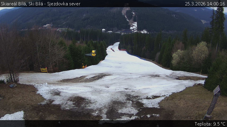 Skiareál Bílá - Ski Bílá - Sjezdovka sever - 25.3.2026 v 14:00