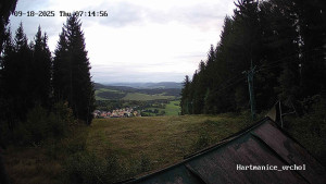 Lyžařský areál Hartmanice - Sjezdovka vrchol - 18.9.2025 v 07:15
