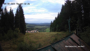 Lyžařský areál Hartmanice - Sjezdovka vrchol - 18.9.2025 v 07:32