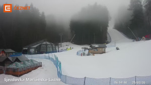 Skiareál Mariánky - Dolní stanice lanovky - 25.2.2026 v 07:00