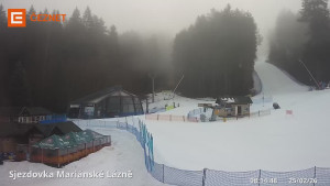 Skiareál Mariánky - Dolní stanice lanovky - 25.2.2026 v 08:15