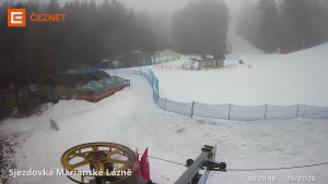 Skiareál Mariánky - Dolní stanice lanovky - 25.2.2026 v 08:30