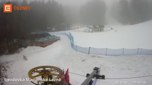 Skiareál Mariánky - Dolní stanice lanovky - 25.2.2026 v 08:45