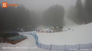 Skiareál Mariánky - Dolní stanice lanovky - 25.2.2026 v 09:00