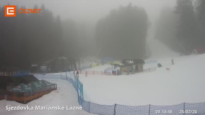 Skiareál Mariánky - Dolní stanice lanovky - 25.2.2026 v 09:15