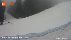 Skiareál Mariánky - Dolní stanice lanovky - 25.2.2026 v 12:15