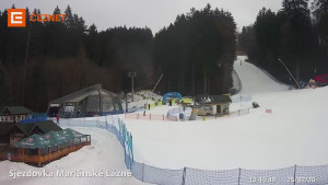 Skiareál Mariánky - Dolní stanice lanovky - 25.2.2026 v 13:45