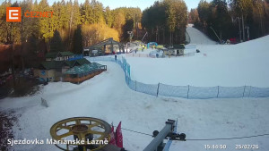 Skiareál Mariánky - Dolní stanice lanovky - 25.2.2026 v 15:45