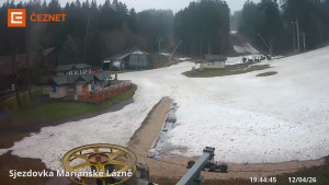 Skiareál Mariánky - Dolní stanice lanovky - 12.4.2026 v 19:45